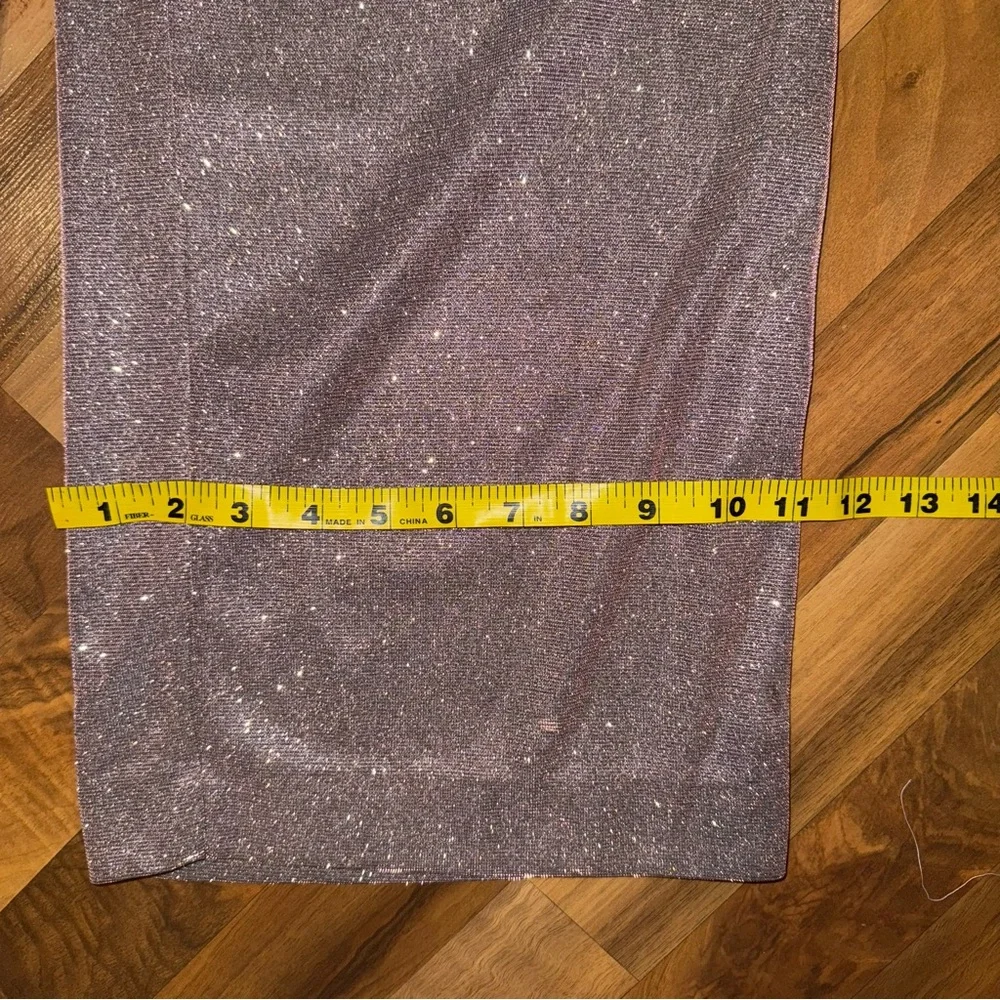 Nightway cut out long wide‎ leg sparkly glam jumpsuit elegant NWOT 16
